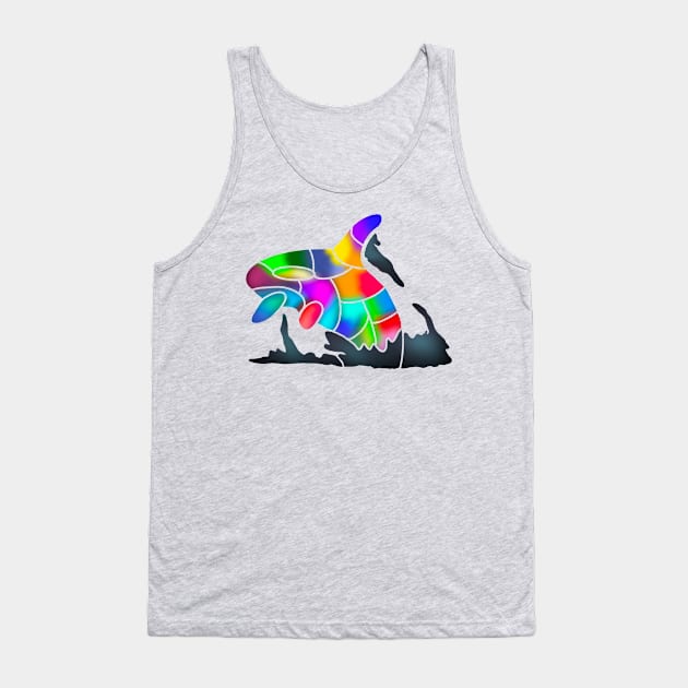 Rainbow Orca Tank Top by skrbly